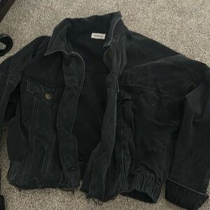 Black denim jacket